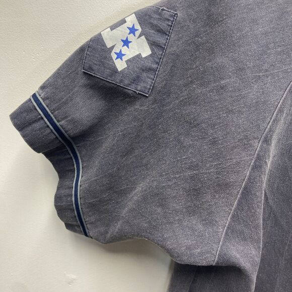 Dallas Cowboys Vintage Starter Baseball Jersey Size Large Acid Wash Embroidered - Picture 5 of 7